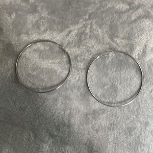 Silver hoops